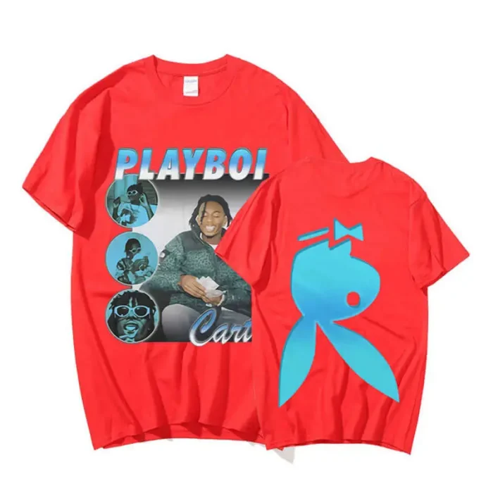 Cool-Cash-Carti-Playboi-Graphics-Print-T-shirt-red