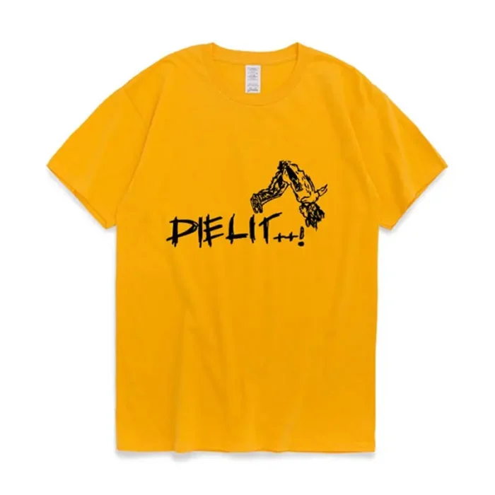 Playboi-Carti-Die-Lit-Merch-Skeleton-T-Shirt-yellow