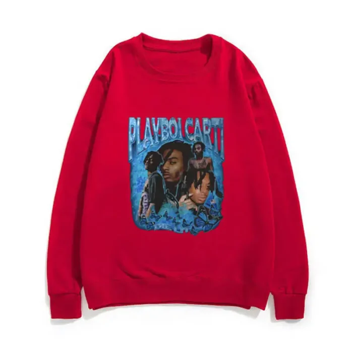 Playboi-Carti-Graphic-Aesthetic-Sweatshirt-red